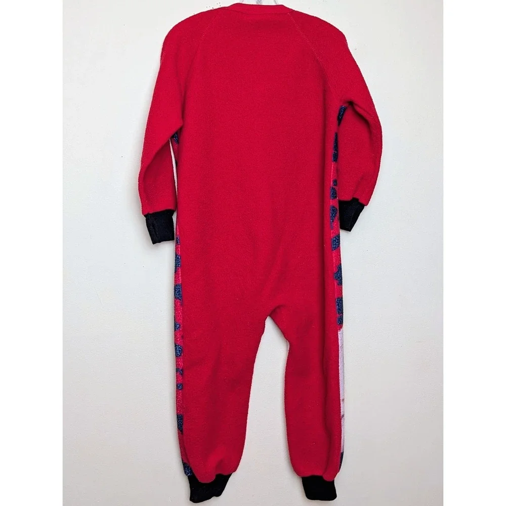 Vintage 101 Dalmatians Disney Movie 90s Footed Fleece Pajama Youth Size 6